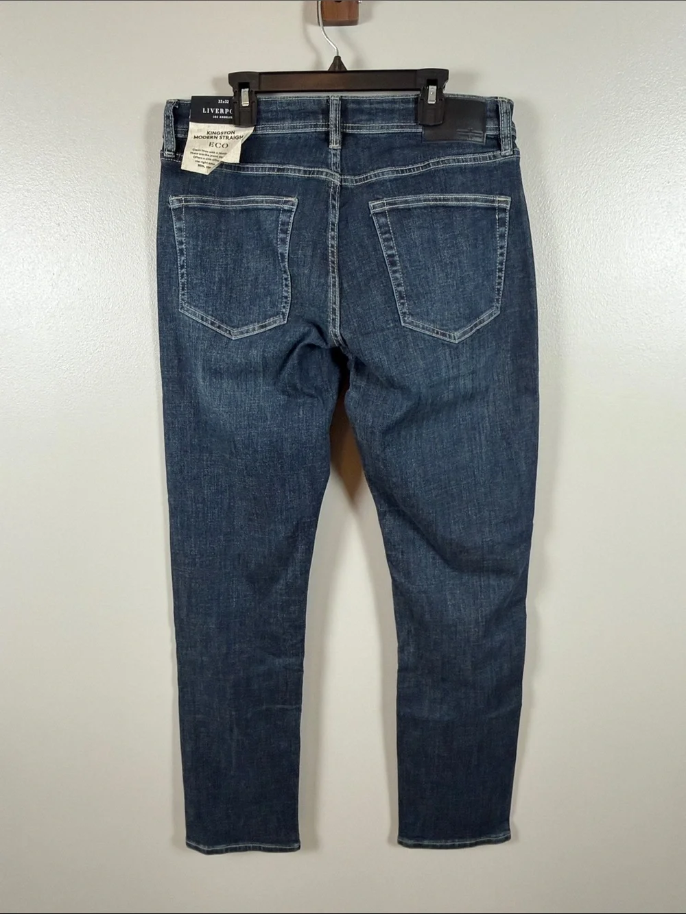 Liverpool Dark Blue Modern Straight Jeans